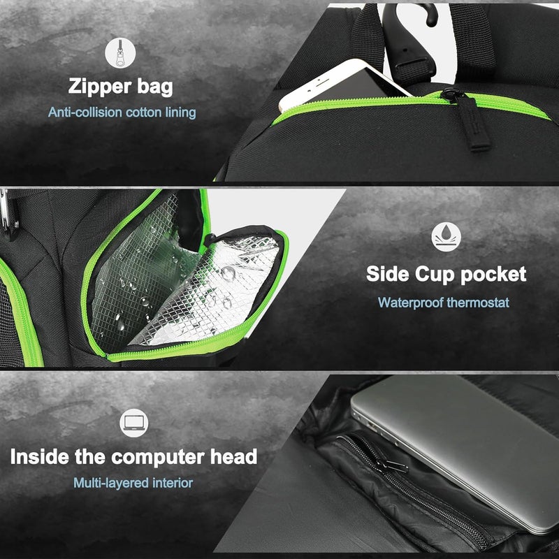 LARIPOP Basketball Backpack Large Sports Bag, Gym Bag with Ball Compartment and Shoe Compartment to Store Sports Shoes Water Bottles Laptops and Daily Necessities, Widely Used in Basketball, Soccer - Image 3
